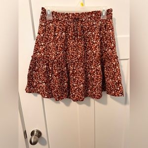 multicolored short skirt
